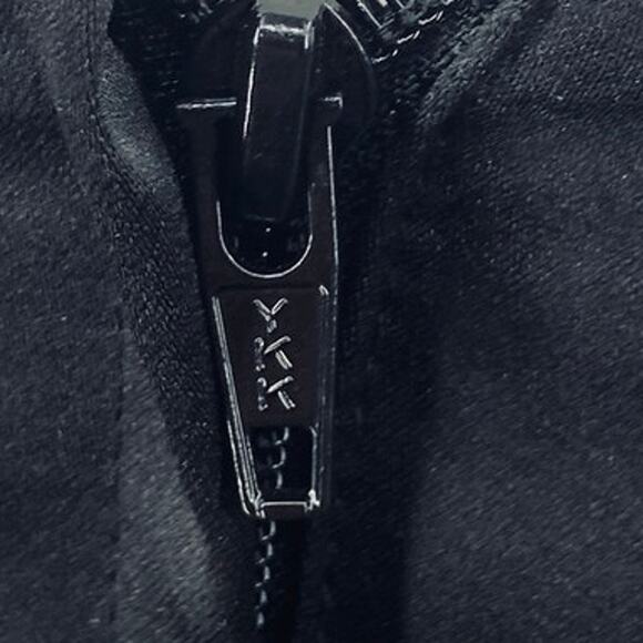 Vintage 90s Y2k Satin Gown Strapless Ribbon Lace Up Side Ruched Black Red 0 - Picture 7 of 10